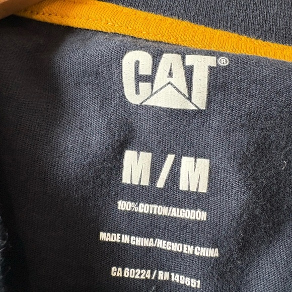 Caterpillar CAT Workwear Relaxed Fit Tee Navy Blue Men’s Size Medium - Picture 5 of 6
